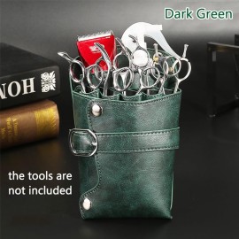 Scissors Pouch PU Leather Salon Barber Hairdressing Scissors Holster Hair Stylist Tools Bag Comb Shear Holster Waist Shoulder Belt (Green) Scissors Pouch PU Leather Salon Barber Hairdressing Scissors Holster Hair Stylist Tools Bag Comb Shear Holster Waist Shoulder Belt (Green)