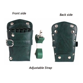 Scissors Pouch PU Leather Salon Barber Hairdressing Scissors Holster Hair Stylist Tools Bag Comb Shear Holster Waist Shoulder Belt (Green) Scissors Pouch PU Leather Salon Barber Hairdressing Scissors Holster Hair Stylist Tools Bag Comb Shear Holster Waist Shoulder Belt (Green)