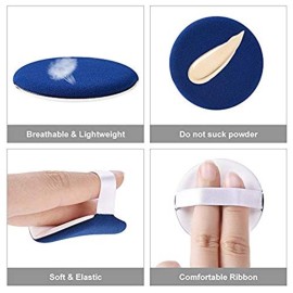 10/20 pack Ultra-Soft Makeup Foundation Sponge Air Cushion Powder Puff for Applying BB Cream, Liquid Cream, Shading Loose Powder (10pack blue)