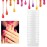 Nail Color Display Cards, Professional Nail Tips Display Accessory Practice Tool, 36 Pieces, For Nail Art Equipment Nail-Art-Equipment 2 Types Optional(Transparent)