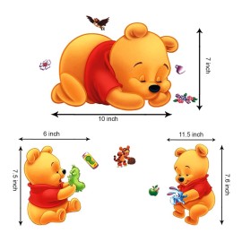DEKOSH Winnie The Pooh Wall Decals for Baby Nursery Decor