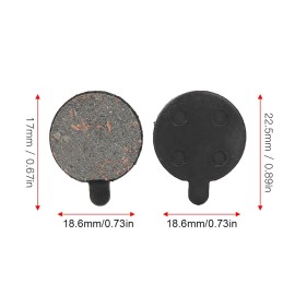Brake Pads, Semi Metal Brake Pads 4 Pairs Brake Disc Rotor Pad for 10inch Electric Scooter
