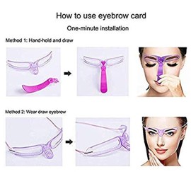 Eyebrow mold, 8 styles of eyebrow shape and eyebrow razor holder and 10 pieces of blade DIY beauty mold set shaping template, Shaping Templates,Eyebrow Stencils Reusable,DIY Makeup Tools