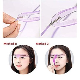 Eyebrow mold, 8 styles of eyebrow shape and eyebrow razor holder and 10 pieces of blade DIY beauty mold set shaping template, Shaping Templates,Eyebrow Stencils Reusable,DIY Makeup Tools