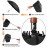 Lejorain Large Reverse Umbrella -50 Inch Windproof Folding Inverted Umbrella - Upside Down with Safety Reflective Strip