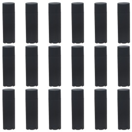 FZBNSRKO 5ml 100 Pcs Frosted Black Empty Oval Deodorant Lip Balm Tubes Twist-up Refillable Mini Size Containers for Carry-On Travel,DIY Deodorants