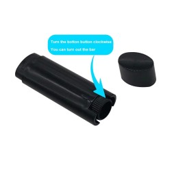 FZBNSRKO 5ml 100 Pcs Frosted Black Empty Oval Deodorant Lip Balm Tubes Twist-up Refillable Mini Size Containers for Carry-On Travel,DIY Deodorants