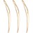 WILLBOND 3 Pcs Interlocking Tool for Locs Sisterlock Retighten Dreadlocks micro locs tool for Sisterlocks Dreadlock Interlocks Tightening Maintaining(Gold)