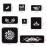 Kesoto Temporary Tattoos Stencils Glitter Tattoo Kit Templates Face Paint Stencils Body Art Stencil Pack for Adults Man Women Kids Teenager 304pcs, 15 Sheets