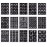 Kesoto Temporary Tattoos Stencils Glitter Tattoo Kit Templates Face Paint Stencils Body Art Stencil Pack for Adults Man Women Kids Teenager 304pcs, 15 Sheets