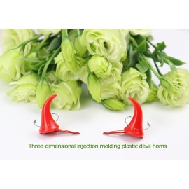 Bonnie Z. Leonardo Red Devil Hair Clips Red Devil Horns Clip On 1 Count (Pack of 1) Bonnie Z. Leonardo Red Devil Hair Clips Red Devil Horns Clip On 1 Count (Pack of 1)
