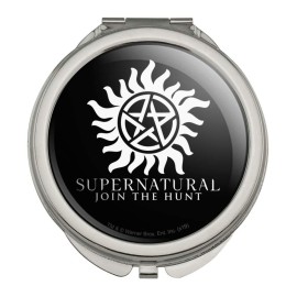GRAPHICS & MORE Supernatural Anti Possession Symbol Compact Travel Purse Handbag Makeup Mirror