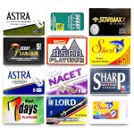 Razor Blades Club Astra-Derby-Shark-Starmaxx-Sharp-Lord 60 Quality Double Edge Razor Blades Sampler (12 different brands)