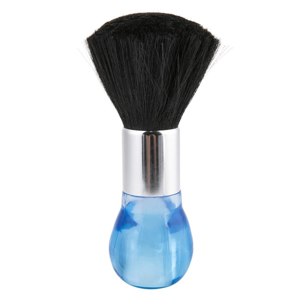 Barber Brush Neck Duster,1969/5000 Professional Hairdressing & Salon Neck Face Duster Brush Hair Cleaning Sweep Hair Brush Comfortable Handle Hairdressing Styling Tool(blue)