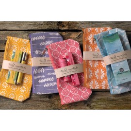 Mangiacotti Cosmetic Bag Travel Essentials Canvas Makeup Pouch Toiletry Bags, 4.75 x 8.5, Jasmine Plum