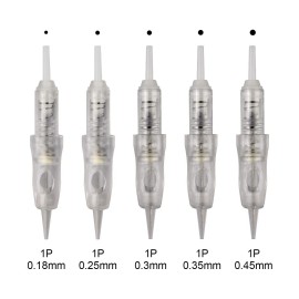 20pcs Permanent Makeup Cartridge Needles 1R,2R,3RL,5RL,3F,5F,7F Eyebrow Shading Needles for Permanent Makeup Machine Pen (1R-0.3mm) 20pcs Permanent Makeup Cartridge Needles 1R,2R,3RL,5RL,3F,5F,7F Eyebrow Shading Needles for Permanent Makeup Machine Pen (1R-0.3mm)
