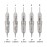 20pcs Permanent Makeup Cartridge Needles 1R,2R,3RL,5RL,3F,5F,7F Eyebrow Shading Needles for Permanent Makeup Machine Pen (1R-0.3mm)