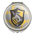 GRAPHICS & MORE Harry Potter Hufflepuff Plaid Sigil Compact Travel Purse Handbag Makeup Mirror
