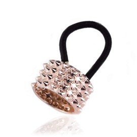 4 PCS Women Opened Circle Hair Elastic Bands Fashion Metal Hair Ties Ponytail Hair Holder Elastic Hair Band Hair Cuff Hair Rope Hair Clips Accessories (D)