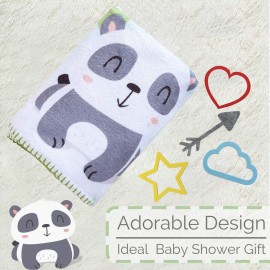 InnoBeta Baby Monthly Milestone Blanket, Flannel Plush Newborn Infant Photo Blanket, for Pictures Photography for Newborn Boys & Girls New Mom Gifts (Panda)