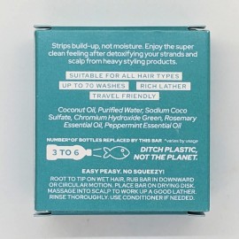 Natural Rosemary Mint Zero Waste Shampoo Bar by Tangie