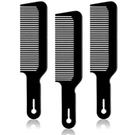Boao 3 Pieces Barber Combs Flat Top Clipper Combs Hair Cutting for Flat Top and Clipper Cuts(Black) Boao 3 Pieces Barber Combs Flat Top Clipper Combs Hair Cutting for Flat Top and Clipper Cuts(Black)