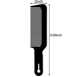 Boao 3 Pieces Barber Combs Flat Top Clipper Combs Hair Cutting for Flat Top and Clipper Cuts(Black) Boao 3 Pieces Barber Combs Flat Top Clipper Combs Hair Cutting for Flat Top and Clipper Cuts(Black)