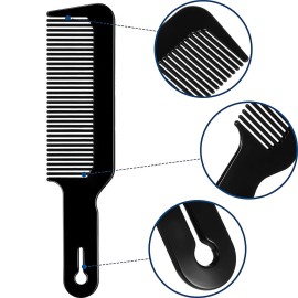 Boao 3 Pieces Barber Combs Flat Top Clipper Combs Hair Cutting for Flat Top and Clipper Cuts(Black) Boao 3 Pieces Barber Combs Flat Top Clipper Combs Hair Cutting for Flat Top and Clipper Cuts(Black)