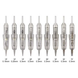 20pcs Permanent Makeup Shading Needles 3RL Eyebrow Shading Needles for Permanent Makeup Machine Pen