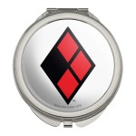 GRAPHICS & MORE Harley Quinn Diamond Logo Compact Travel Purse Handbag Makeup Mirror