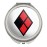 GRAPHICS & MORE Harley Quinn Diamond Logo Compact Travel Purse Handbag Makeup Mirror