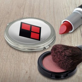 GRAPHICS & MORE Harley Quinn Diamond Logo Compact Travel Purse Handbag Makeup Mirror