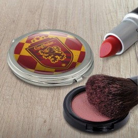 GRAPHICS & MORE Harry Potter Gryffindor Plaid Sigil Compact Travel Purse Handbag Makeup Mirror