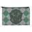 Harry Potter Slytherin Plaid Sigil Makeup Cosmetic Bag Organizer Pouch