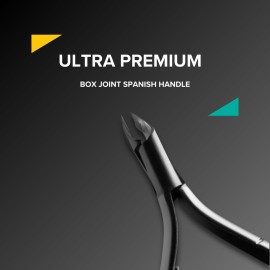 Rui Smiths Ultra-Premium Stainless Steel Cuticle Nippers - Professional Stainless Steel Cuticle Cutters - Spanish Handle, Rounded Box Joint, Matte Chrome Plated - 5mm Jaw, Single Spring Rui Smiths Ultra-Premium Stainless Steel Cuticle Nippers - Professional Stainless Steel Cuticle Cutters - Spanish Handle, Rounded Box Joint, Matte Chrome Plated - 5mm Jaw, Single Spring