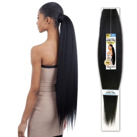 SHAKE-N-GO Organique Pony Pro Easy Wrap Around Ponytail Natural Yaky 32 (Pack of 1, 1B)