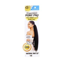 SHAKE-N-GO Organique Pony Pro Easy Wrap Around Ponytail Natural Yaky 32 (Pack of 1, 1B)