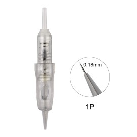Guapa 9mm Cartridge Needle 20pcs 1R-0.18mm Nano needles Permanent Makeup Cartridge Needles 1R,2R,3RL,5RL,3F,5F,7F Eyebrow Shading Needles for Permanent Makeup Machine Pen (1R-0.18mm)