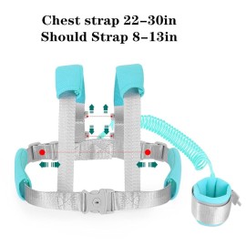 Fzbjayoon 2 in 1 Baby Leash Anti Lost Wrist Link for Toddlers Toddler Harness,Baby Leash,Leash for Toddlers,Wrist LeashesGreen 2.5M)