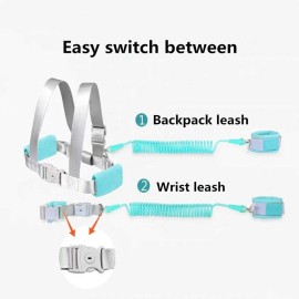 Fzbjayoon 2 in 1 Baby Leash Anti Lost Wrist Link for Toddlers Toddler Harness,Baby Leash,Leash for Toddlers,Wrist LeashesGreen 2.5M)