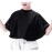 Women Makeup Apron Hair Salon Cape Barber Bib Hair Cutting Apron or Makeup Artist Special Makeup Comb-out Cape(Black)