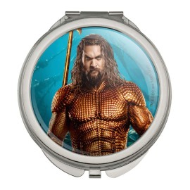 GRAPHICS & MORE Aquaman Movie Jason Mamoa Full Costume Compact Travel Purse Handbag Makeup Mirror