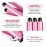 3 Triple Barrel Ceramic Tourmaline Curling Iron Wand with LCD Temperature Display - 1 Inch Crimping Waver, Dual Voltage