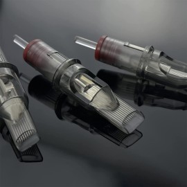 EZ Tattoo Cartridge Needles - 20Pcs 08 (9RM) Round/Curved Magnum 0.25MM Disposable Tattoo Needles Cartridges for Rotary Tattoo Machine Pen Gun - Revolution