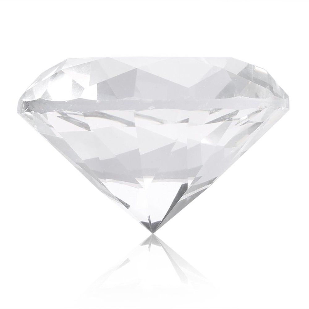 Nail Art Display Diamond, 2 Colors Glass Crystal Base,Shiny Decoration Manicure Accessories Display Tools for Hand Model Shoot Ornament(White)