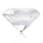 Nail Art Display Diamond, 2 Colors Glass Crystal Base,Shiny Decoration Manicure Accessories Display Tools for Hand Model Shoot Ornament(White)