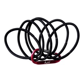 AwEx Hair Ties for Thick Hair, 4 mm (0.16 Inch) Thick, 170 mm (6.7 Inches) Long, No Metal Elastics, Big Hair Bands, 72 Count