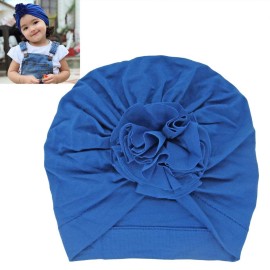 Newborn Baby Head Wrap Hat Infant Cotton Soft Cute Nursery Beanie Headband Top Flower for Boy Girl