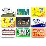 Razor Blades Club Astra-Derby-Shark-Permasharp-Bolzano-Treet 50 Quality Double Edge Razor Blades Sampler (9 different brands)