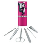 Looney Tunes Pepe Le Pew Stainless Steel Manicure Pedicure Grooming Beauty Care Travel Kit